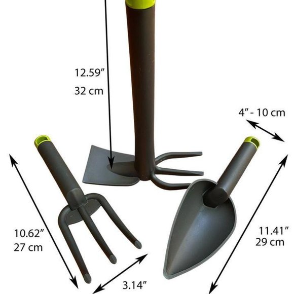 Garden Hand Tool Set 3 pc - Gardening Kit - Picture 1 of 10